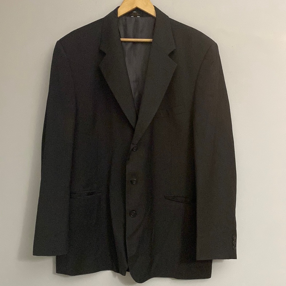 Marco Visconti mens Dark Gray 100% New Wool Blazer size 46 L